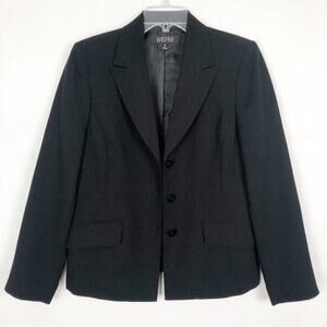Kasper Women's Button Down Black Blazer Size 10